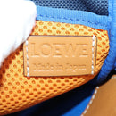 LOEWE Nekzakje Canvas Blauw Zilver Auth LNZ470M-22