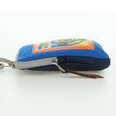 LOEWE Nekzakje Canvas Blauw Zilver Auth LNZ470M-3