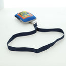 LOEWE Nekzakje Canvas Blauw Zilver Auth LNZ470M-7