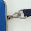 LOEWE Nekzakje Canvas Blauw Zilver Auth LNZ470M-8