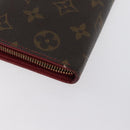 LOUIS VUITTON Monogram Cherry Porte Monnaie Zip Long Wallet M95006 Auth LNZ473-15
