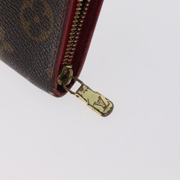 LOUIS VUITTON Monogram Cherry Porte Monnaie Zip Long Wallet M95006 Auth LNZ473