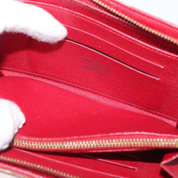LOUIS VUITTON Monogram Cherry Porte Monnaie Zip Long Wallet M95006 Auth LNZ473