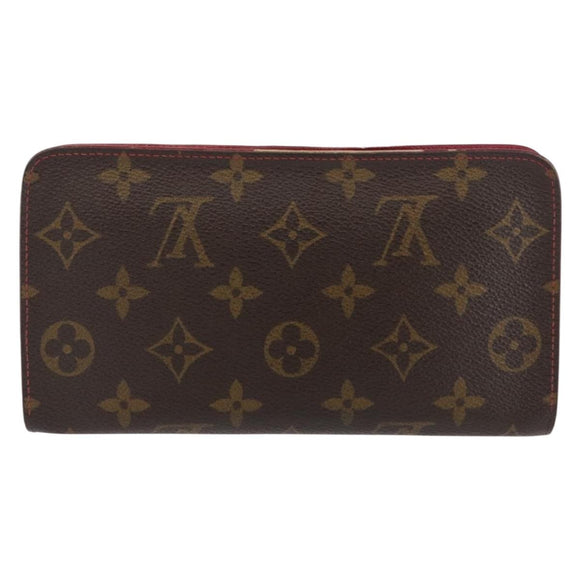 LOUIS VUITTON Monogram Cherry Porte Monnaie Zip Long Wallet M95006 Auth LNZ473