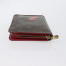 LOUIS VUITTON Monogram Cherry Porte Monnaie Zip Long Wallet M95006 Auth LNZ473-4