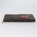LOUIS VUITTON Monogram Cherry Porte Monnaie Zip Long Wallet M95006 Auth LNZ473-6