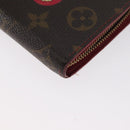 LOUIS VUITTON Monogram Cherry Porte Monnaie Zip Long Wallet M95006 Auth LNZ473-14
