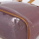 LOUIS VUITTON Monogram Vernis Houston Hand Bag Purple Viole M91093 Auth LNZ484-9