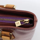 LOUIS VUITTON Monogram Vernis Houston Hand Bag Purple Viole M91093 Auth LNZ484-17