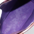 LOUIS VUITTON Monogram Vernis Houston Hand Bag Purple Viole M91093 Auth LNZ484-11
