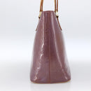 LOUIS VUITTON Monogram Vernis Houston Hand Bag Purple Viole M91093 Auth LNZ484-3
