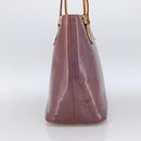 LOUIS VUITTON Monogram Vernis Houston Hand Bag Purple Viole M91093 Auth LNZ484-4