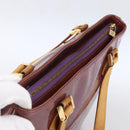 LOUIS VUITTON Monogram Vernis Houston Hand Bag Purple Viole M91093 Auth LNZ484-6