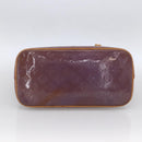LOUIS VUITTON Monogram Vernis Houston Hand Bag Purple Viole M91093 Auth LNZ484-5