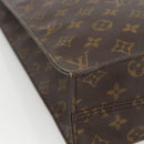 LOUIS VUITTON Monogram Sac Plat Hand Bag M51140 LV Auth LNZ485-14