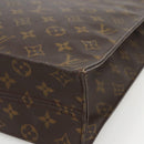 LOUIS VUITTON Monogram Sac Plat Hand Bag M51140 LV Auth LNZ485-15