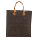 LOUIS VUITTON Monogram Sac Plat Hand Bag M51140 LV Auth LNZ485-13