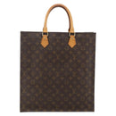 LOUIS VUITTON Monogram Sac Plat Hand Bag M51140 LV Auth LNZ485-2
