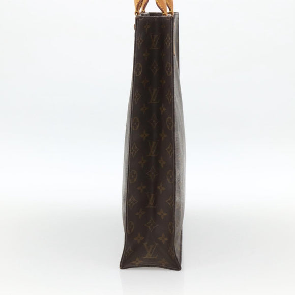 LOUIS VUITTON Monogram Sac Plat Hand Bag M51140 LV Auth LNZ485
