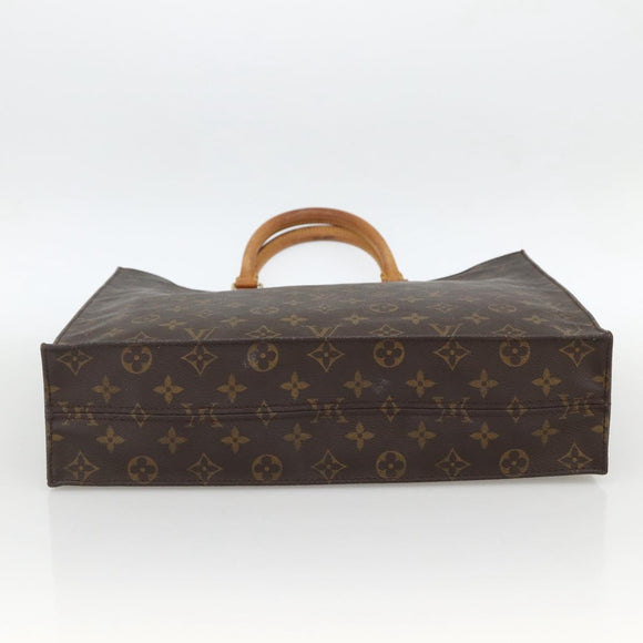 LOUIS VUITTON Monogram Sac Plat Hand Bag M51140 LV Auth LNZ485