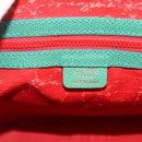 CELINE Hand Bag Leather 2way Green Gold Auth LNZ486-19
