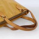 LOUIS VUITTON Monogram Vernis Houston Hand Bag Beige M91004 LV Auth LNZ488-7
