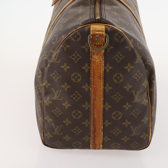 LOUIS VUITTON Monogram Keepall Bandouliere 50 Boston Bag M41416 LV Auth LNZ491