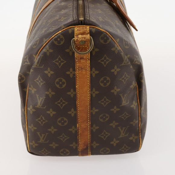 LOUIS VUITTON Monogram Keepall Bandouliere 50 Boston Bag M41416 LV Auth LNZ491