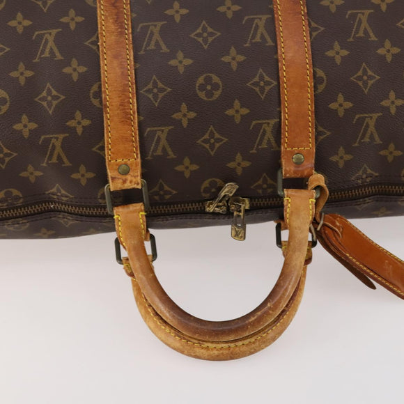 LOUIS VUITTON Monogram Keepall Bandouliere 50 Boston Bag M41416 LV Auth LNZ491