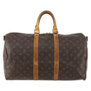 LOUIS VUITTON Monogram Keepall Bandouliere 45 Boston Bag M41418 LV Auth LNZ497-13