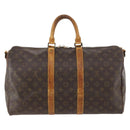 LOUIS VUITTON Monogram Keepall Bandouliere 45 Boston Bag M41418 LV Auth LNZ497-2