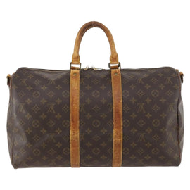 LOUIS VUITTON Monogram Keepall Bandouliere 45 Boston Bag M41418 LV Auth LNZ497 - 0