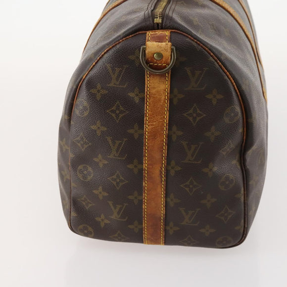 LOUIS VUITTON Monogram Keepall Bandouliere 45 Boston Bag M41418 LV Auth LNZ497