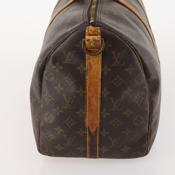 LOUIS VUITTON Monogram Keepall Bandouliere 45 Boston Bag M41418 LV Auth LNZ497