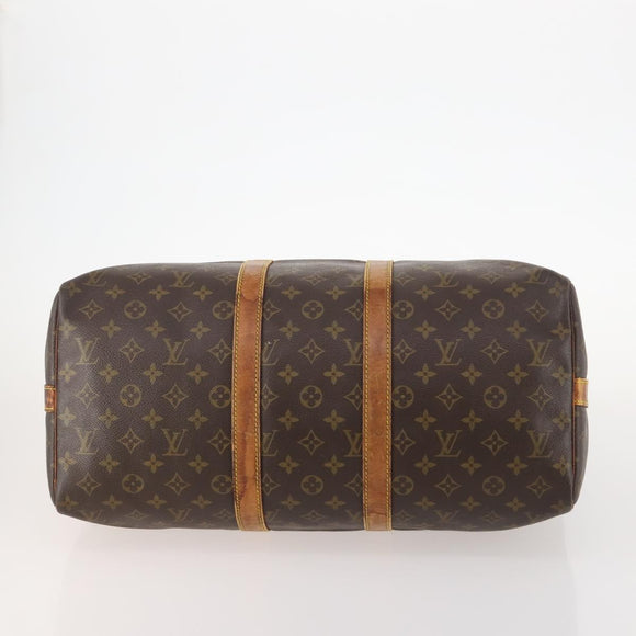 LOUIS VUITTON Monogram Keepall Bandouliere 45 Boston Bag M41418 LV Auth LNZ497