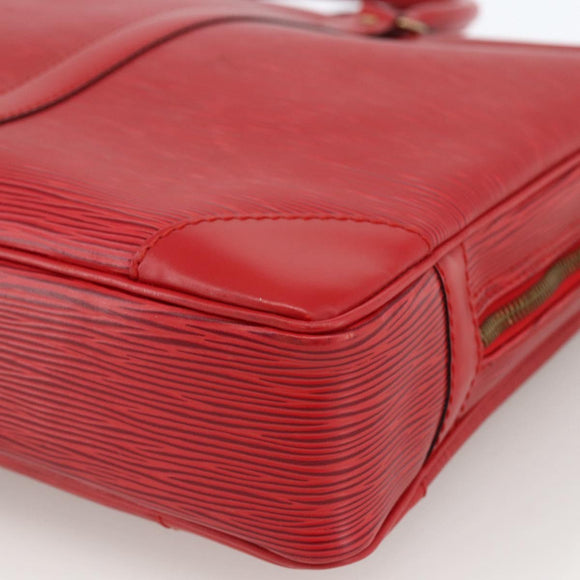 LOUIS VUITTON Epi Porte Documents Voyage Business Bag Red M54477 LV Auth LNZ498