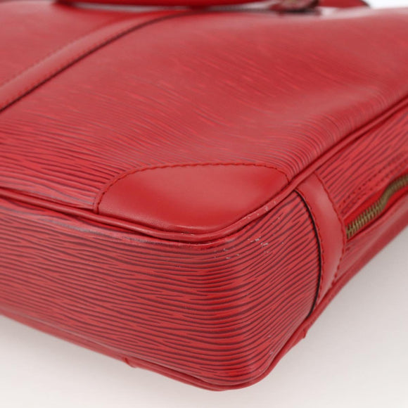 LOUIS VUITTON Epi Porte Documents Voyage Business Bag Red M54477 LV Auth LNZ498