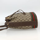 GUCCI GG Supreme Web Sherry Line Bag PVC Beige Gold 001 115 0933 Auth LNZ505-3