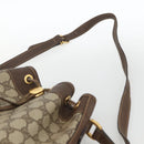 GUCCI GG Supreme Web Sherry Line Bag PVC Beige Gold 001 115 0933 Auth LNZ505-8