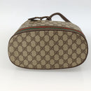 GUCCI GG Supreme Web Sherry Line Bag PVC Beige Gold 001 115 0933 Auth LNZ505-5