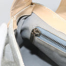 CELINE C Macadam Canvas Shoulder Bag Light Blue Silver Auth LNZ508V-21