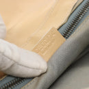 CELINE C Macadam Canvas Shoulder Bag Light Blue Silver Auth LNZ508V-11