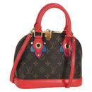 LOUIS VUITTON Monogram Totem Alma BB Hand Bag Red M41659 LV Auth LNZ513SAM-1