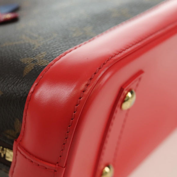 LOUIS VUITTON Monogram Totem Alma BB Hand Bag Red M41659 LV Auth LNZ513SAM