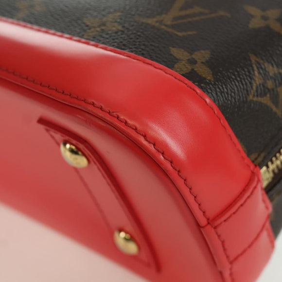 LOUIS VUITTON Monogram Totem Alma BB Hand Bag Red M41659 LV Auth LNZ513SAM