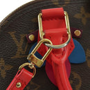 LOUIS VUITTON Monogram Totem Alma BB Hand Bag Red M41659 LV Auth LNZ513SAM-20
