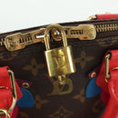 LOUIS VUITTON Monogram Totem Alma BB Hand Bag Red M41659 LV Auth LNZ513SAM-9