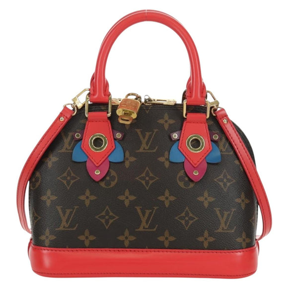 LOUIS VUITTON Monogram Totem Alma BB Hand Bag Red M41659 LV Auth LNZ513SAM