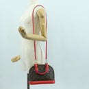 LOUIS VUITTON Monogram Totem Alma BB Hand Bag Red M41659 LV Auth LNZ513SAM-25