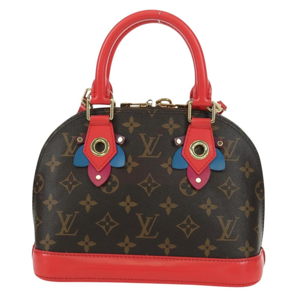 LOUIS VUITTON Monogram Totem Alma BB Hand Bag Red M41659 LV Auth LNZ513SAM